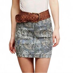 FREE PEOPLE Modern Femme Paisley Printed Mini Skirt | Size 6